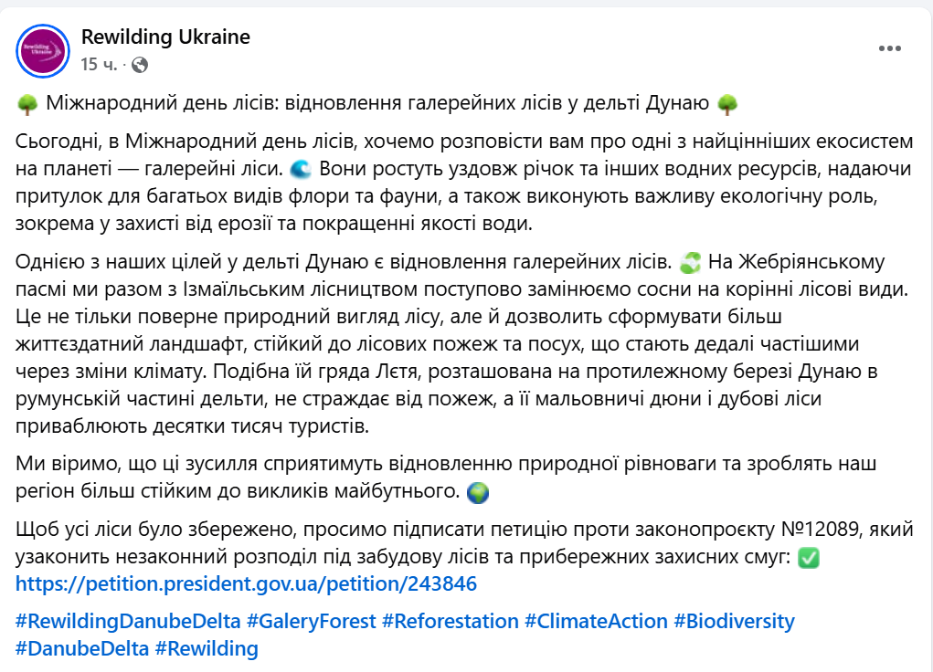 На Одещині відновлюють галерейні ліси — унікальний проєкт - фото 1