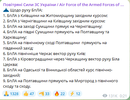 Атака БпЛА вночі 14 лютого 2025 року