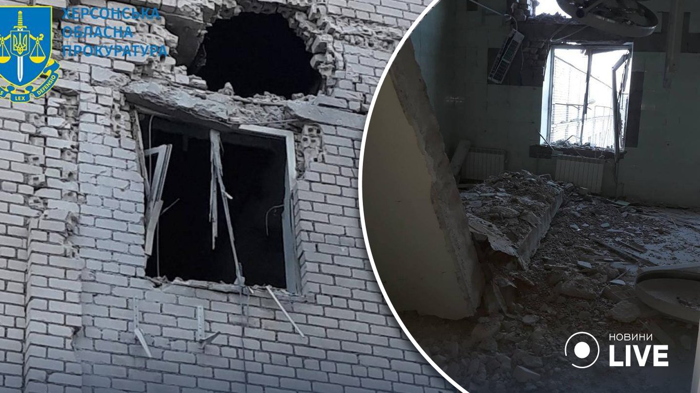 Росіяни обстріляли житлові будинки і лікарню на Херсонщині