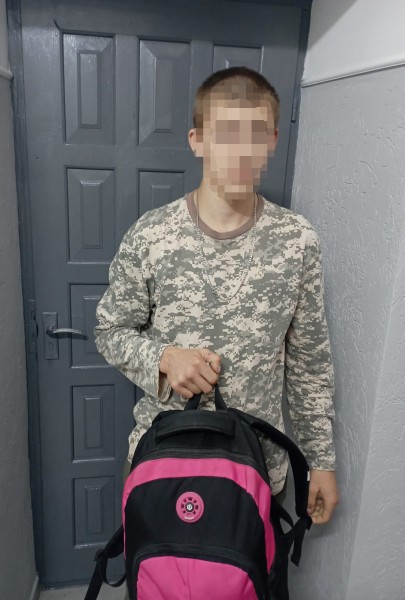 Затрмианий 21-річний киянин. Фото: Нацполіція Львівщини