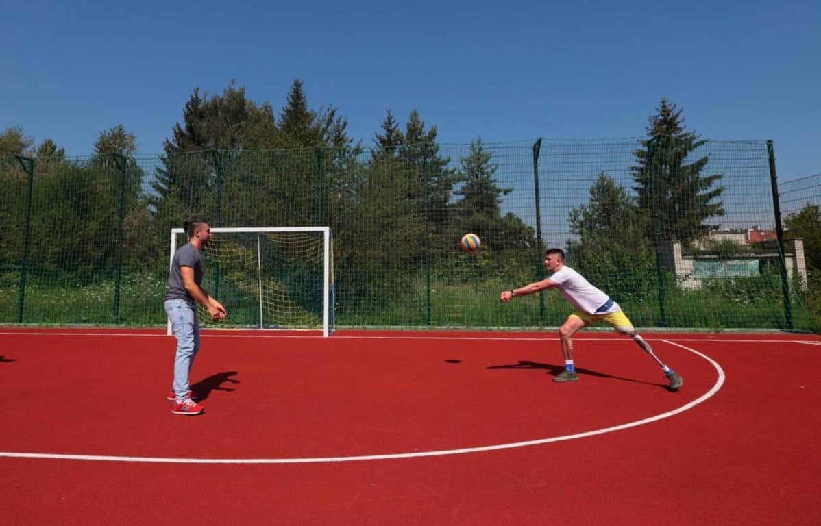 Тренування в межах проєкту "Ліги Нескорених". Фото: ЛОВА