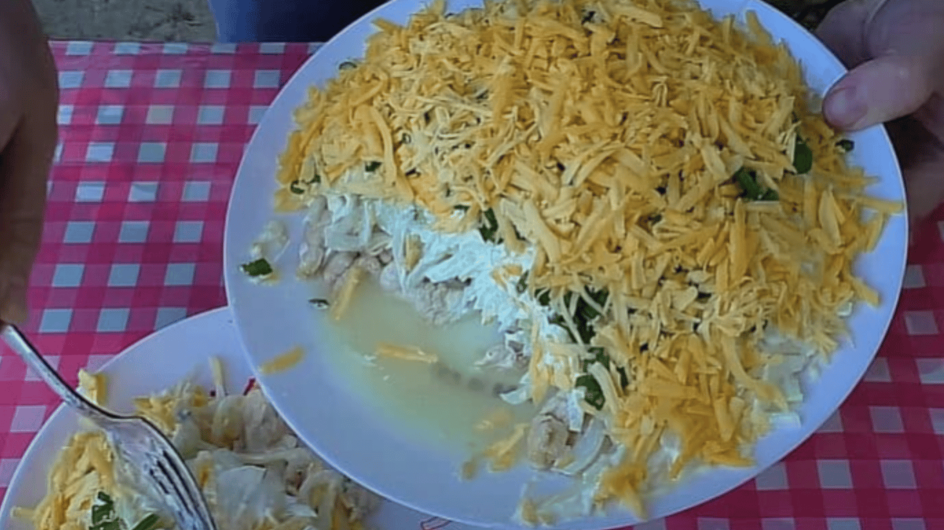 рецепт салату шуба з куркою