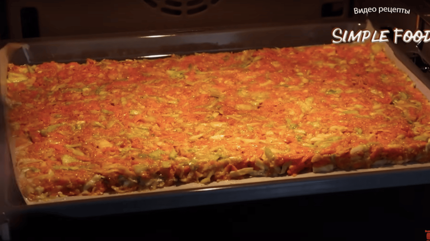 рецепт запіканки з капусти та фаршу зі сирною скоринкою