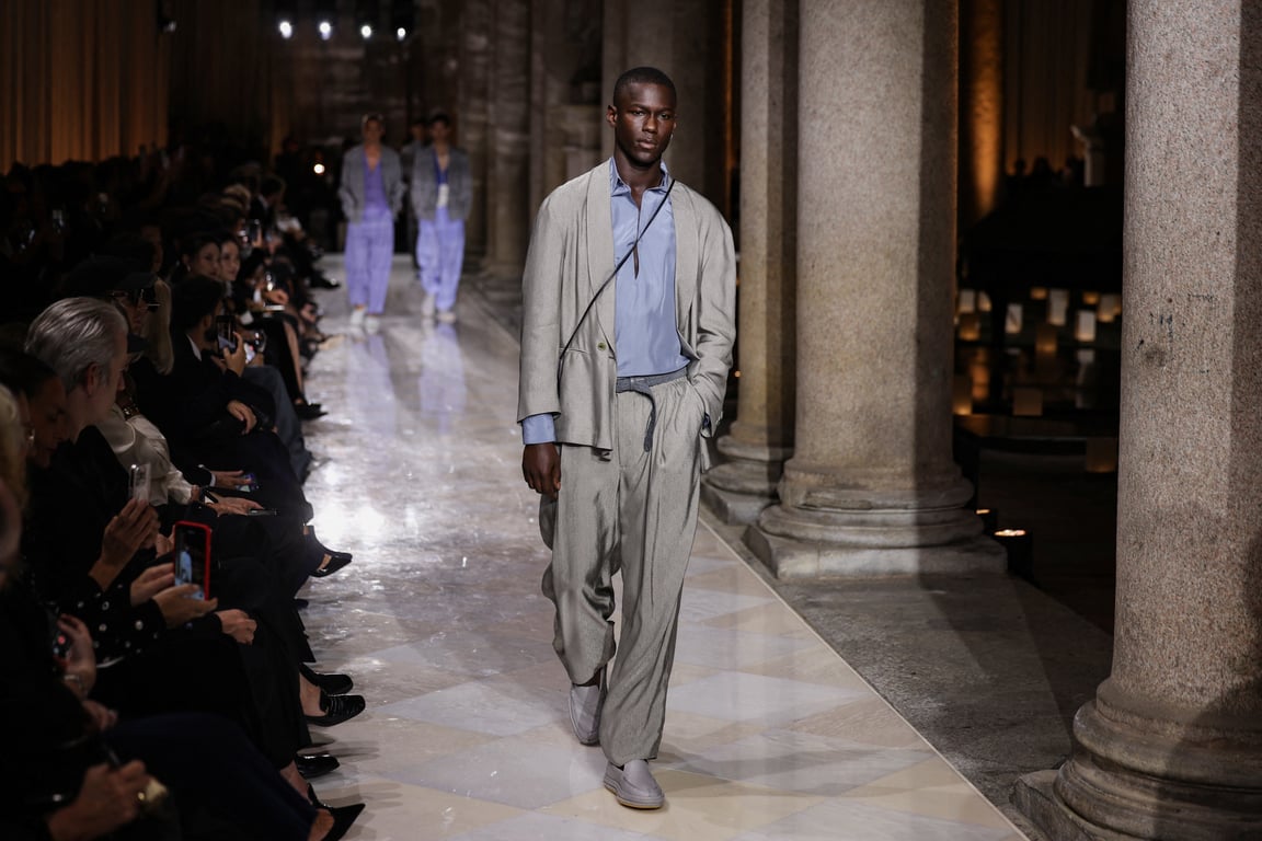 Giorgio Armani's 2026 collection shown in Milan
