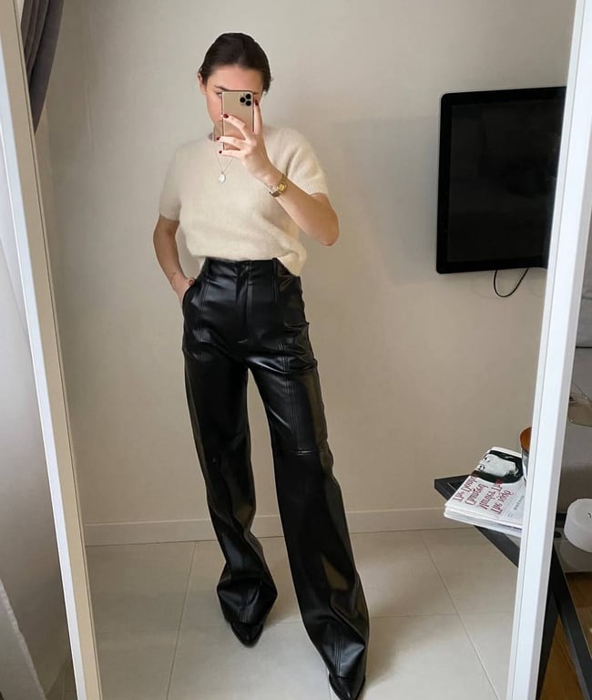 Шкіряні штани мають завжди свіжий вигляд