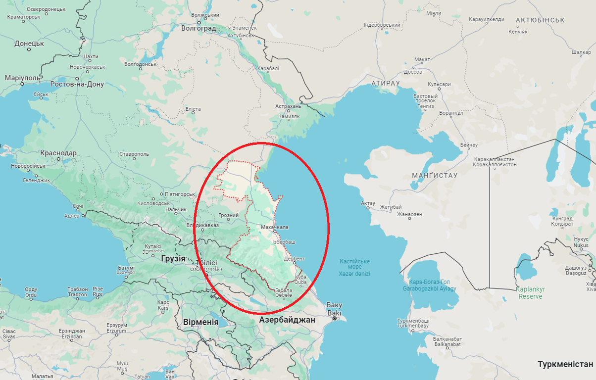 Где расположен Дагестан