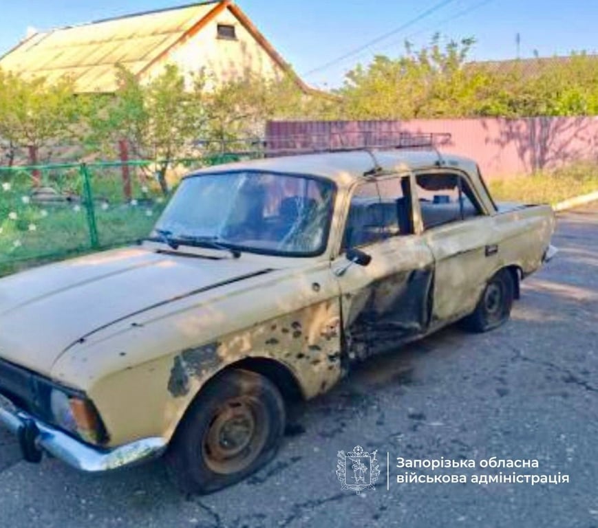 FPV-дрон росіян атакував авто на Запоріжжі