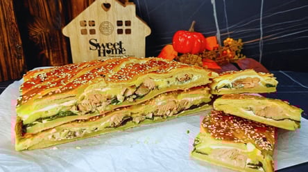 Пиріг із рибою з листкового тіста — за 5 хвилин без клопоту - 290x166