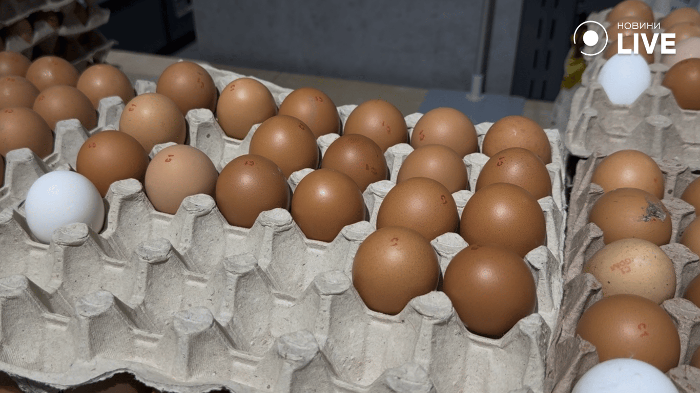 Яйця в магазині