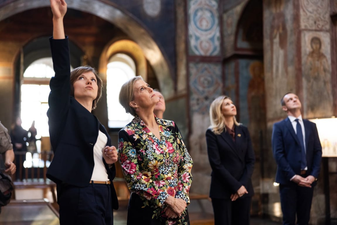 Герцогиня Софи с визитом в Киеве