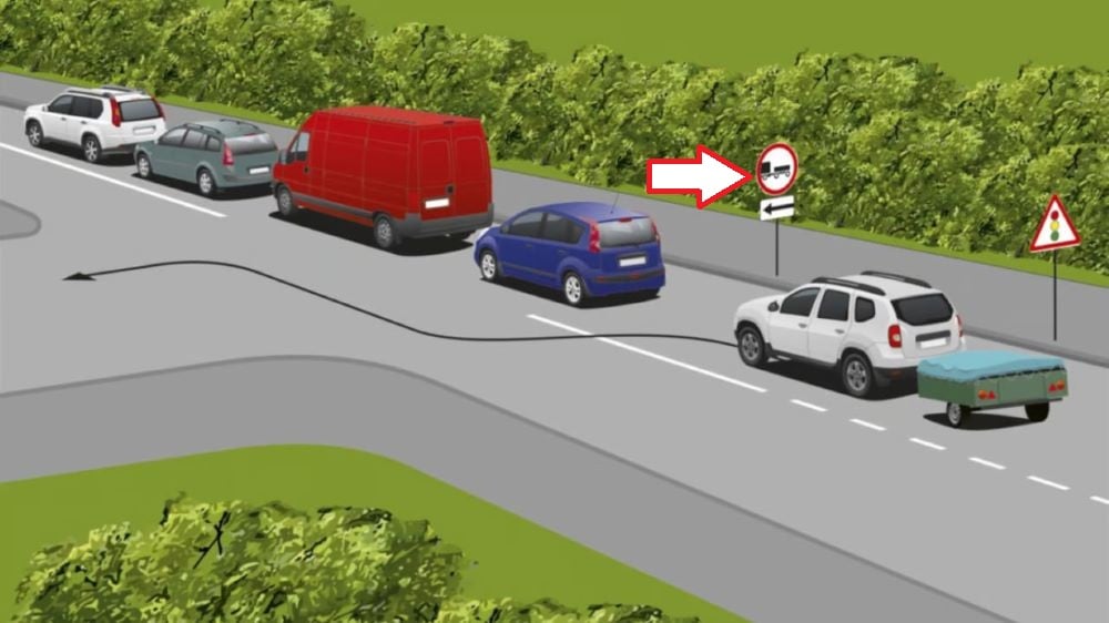 ПДР тест з каверзою — чи може водій легковика з причепом повернути ліворуч - фото 3