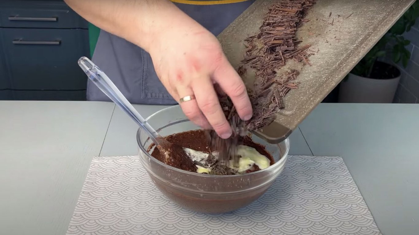 влажный шоколадно-яблочный брауни рецепт