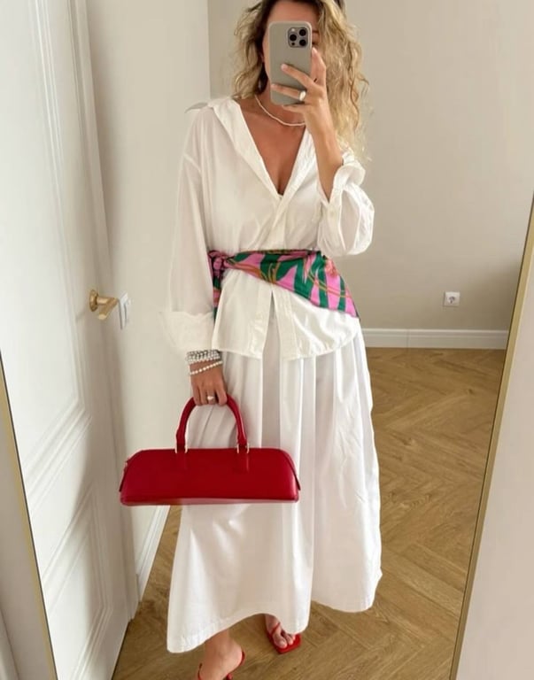 A headscarf can replace a belt