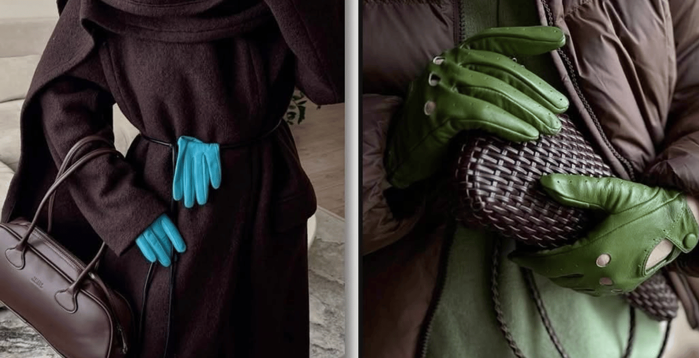 Шкіряні рукавички - стильний варіант на цей рік