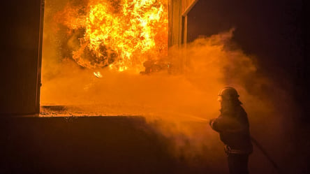 Гасили пожежу всю ніч — на Київщині горів меблевий цех - 285x160