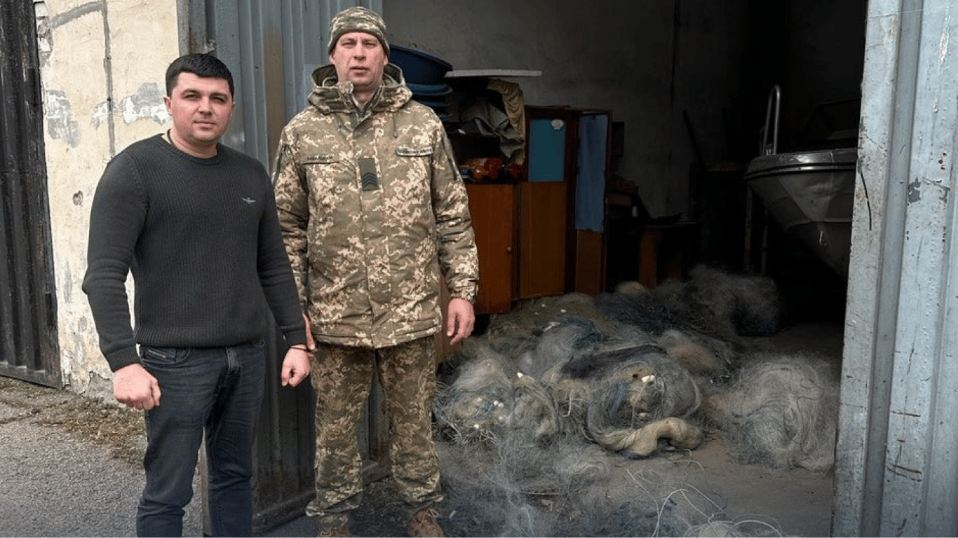 В Одесской области конфискованные браконьерские сети передали для бригад ПВО