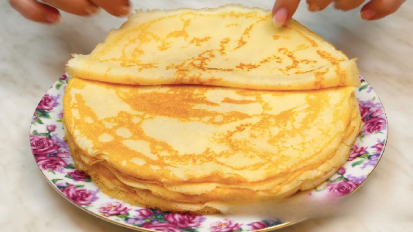 як пригтувати млинці на молоці 