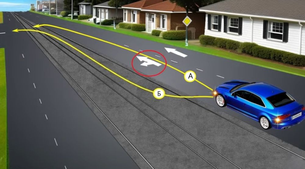 Сложный ПДД тест - как правильно повернуть налево - фото 2