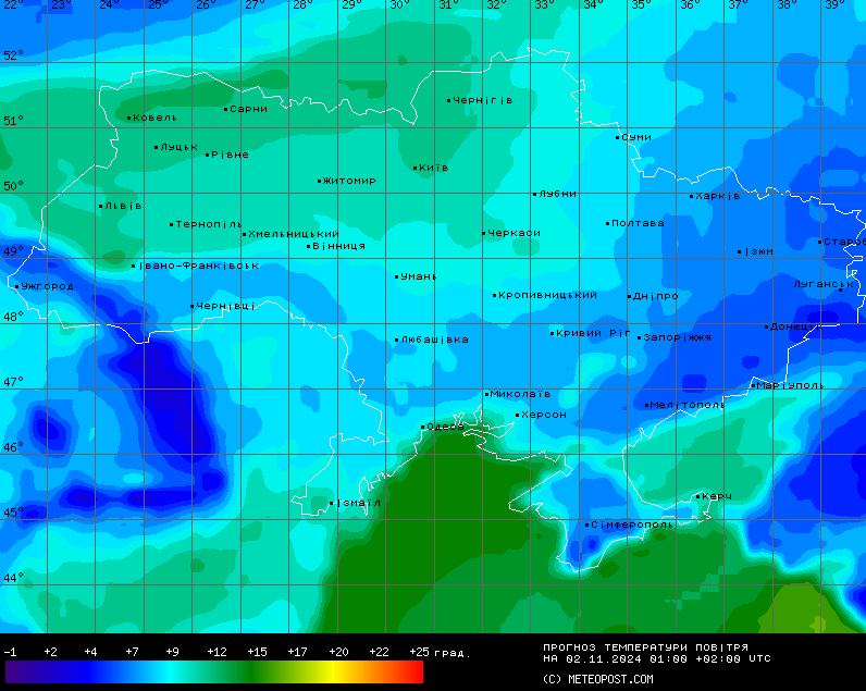 карта погоди