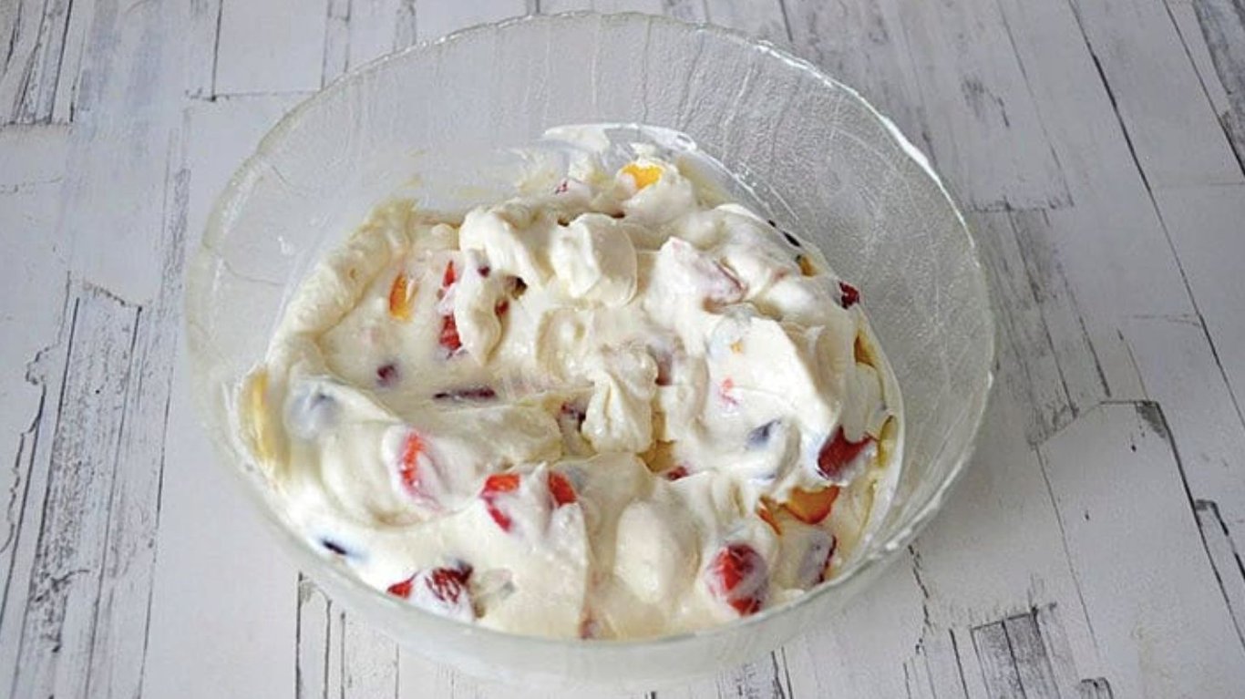 сирний торт з сухофруктами 