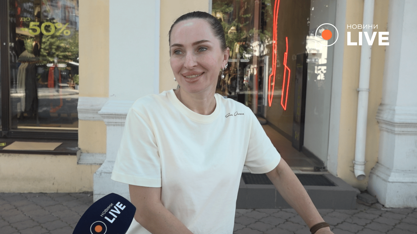 Ольга про побажання сили Одесі. Фото: Новини.LIVE