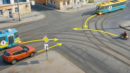 Тест ПДР — хто проїде останнім перехрестя з трамваями - 290x160