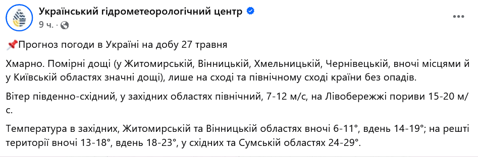 Парасоля не буде зайвою - якою буде погода завтра - фото 1