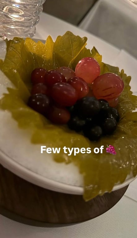 Десерт з винограду