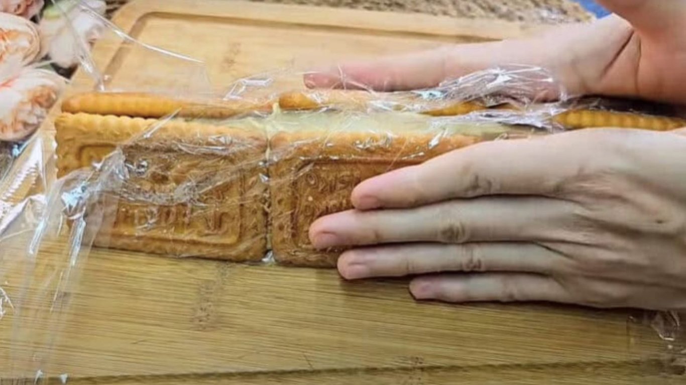 десерт з минулого знадобиться печиво та сир