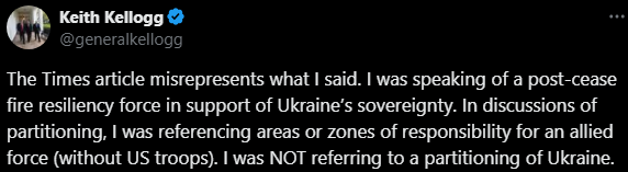 ЗМІ все переплутали — Келлог відхрещується від "розділу України" - фото 1