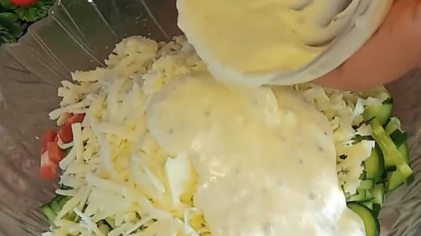 салат за 5 хвилин, швидкий рецепт з шинкою