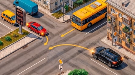 Складний тест ПДР: в якому порядку розʼїдуться водії - 290x160