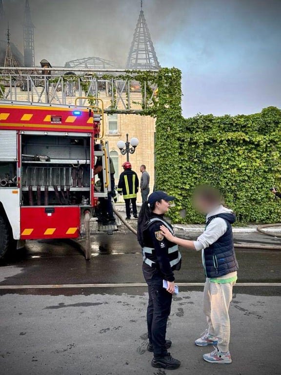 Замок Одеської юридичної академії — обстріл 29 квітня