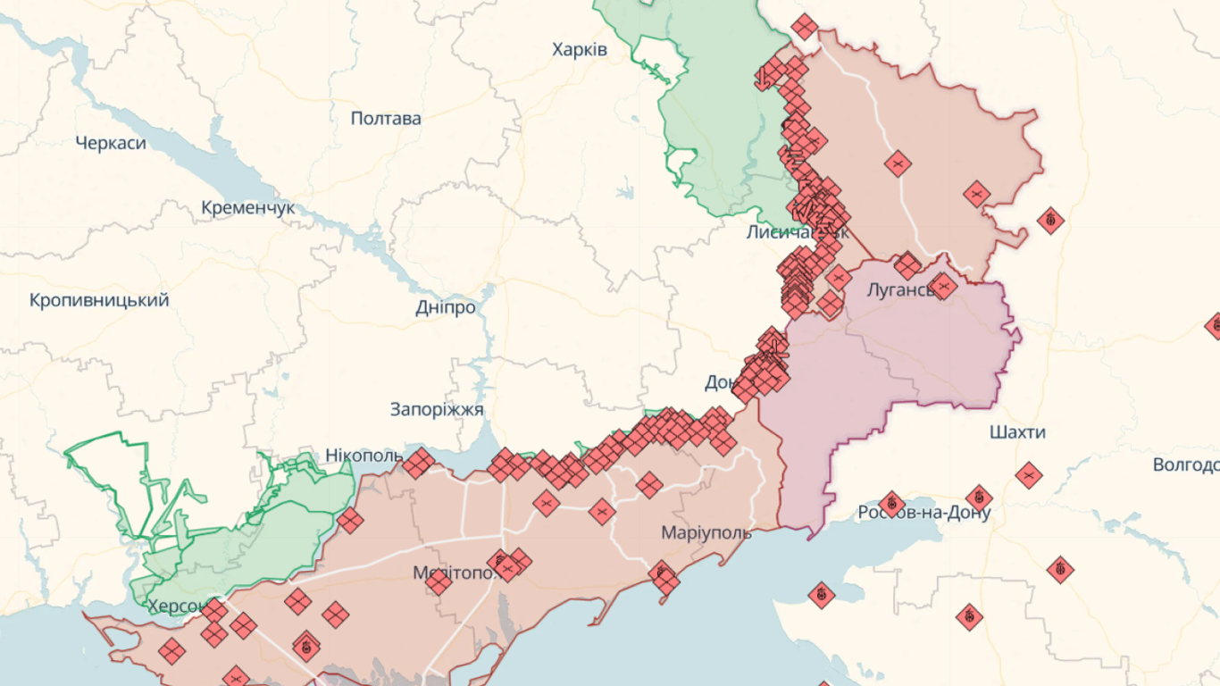 Онлайн-карти бойових дій в Україні на 26 липня: DeepState, Liveuamap, ISW