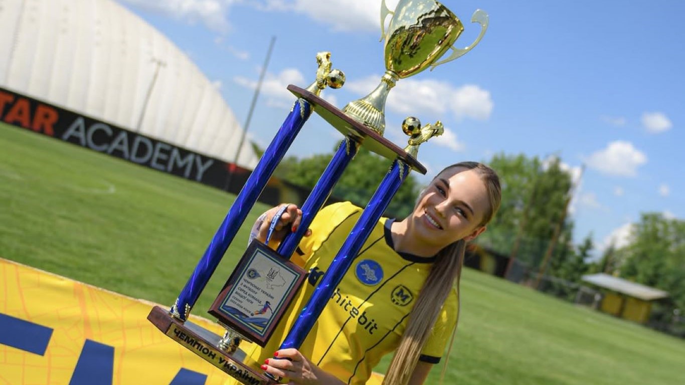 Белодед вышла на поле и впервые стала чемпионом Украины по футболу