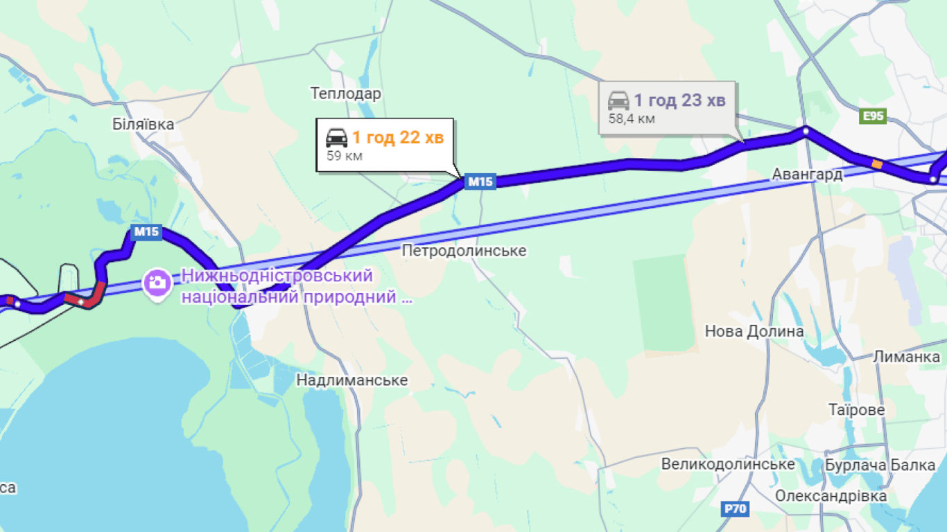 Затори до Молдови на трасі Одеса-Рені