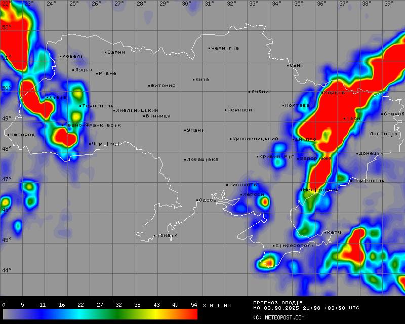 Прогноз погоди від Діденко 3 серпня