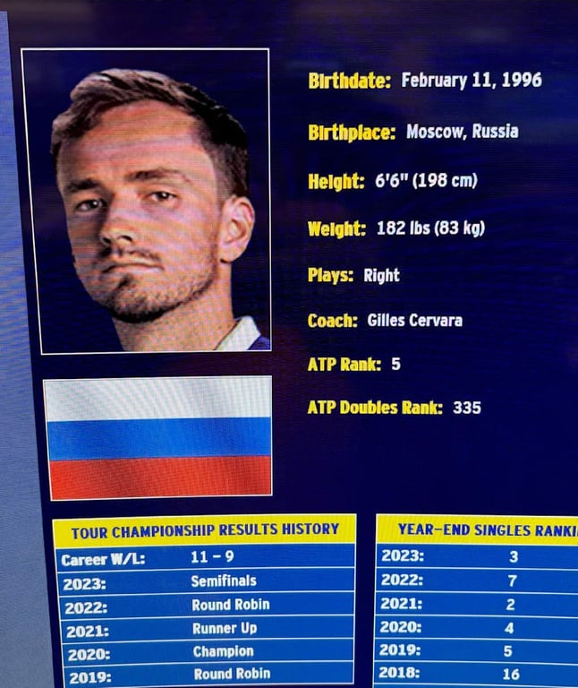 Русский на табло на US Open