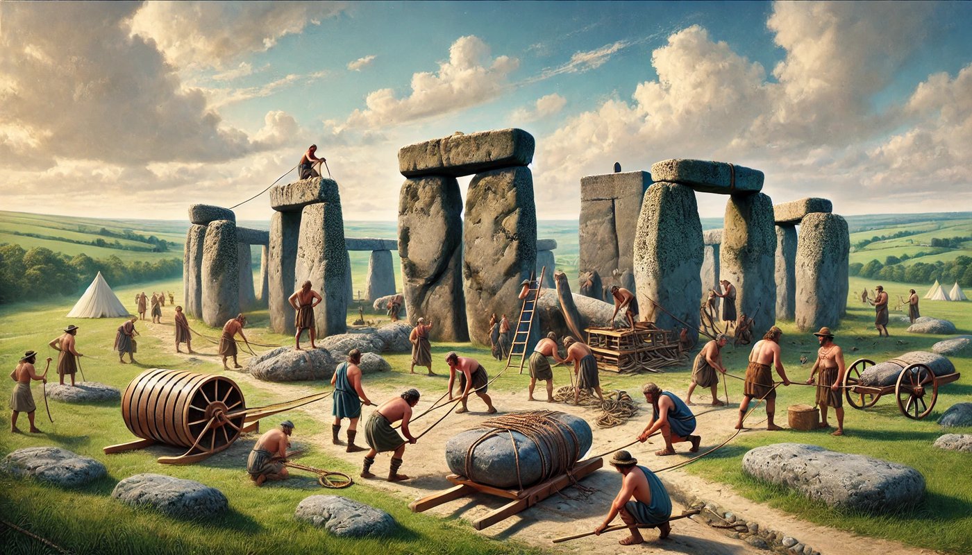 Как возводили Стоунхендж по версии искусственного интеллекта