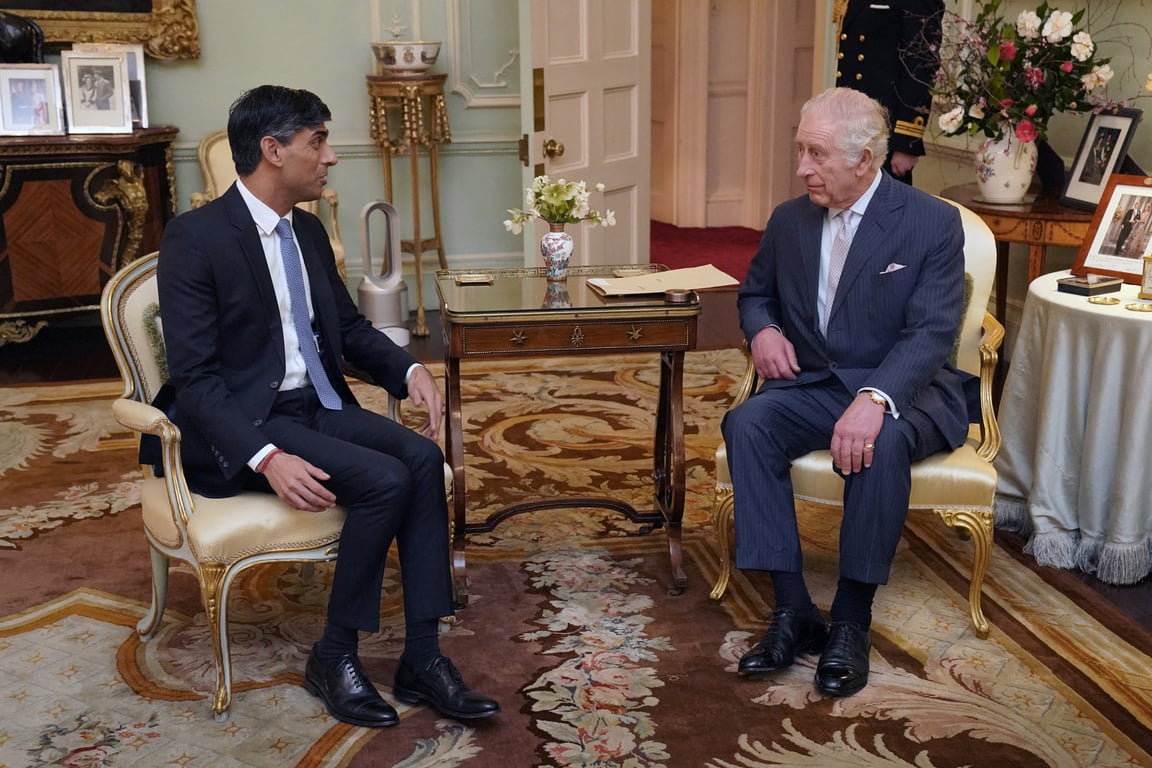 Король Чарльз и премьер-министр Великобритании. Фото: Reuters