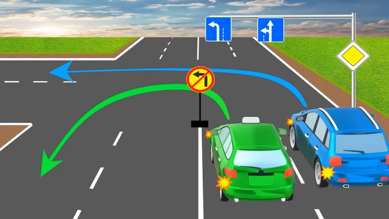 Тест по ПДД: каким будет правильное решение на перекрестке