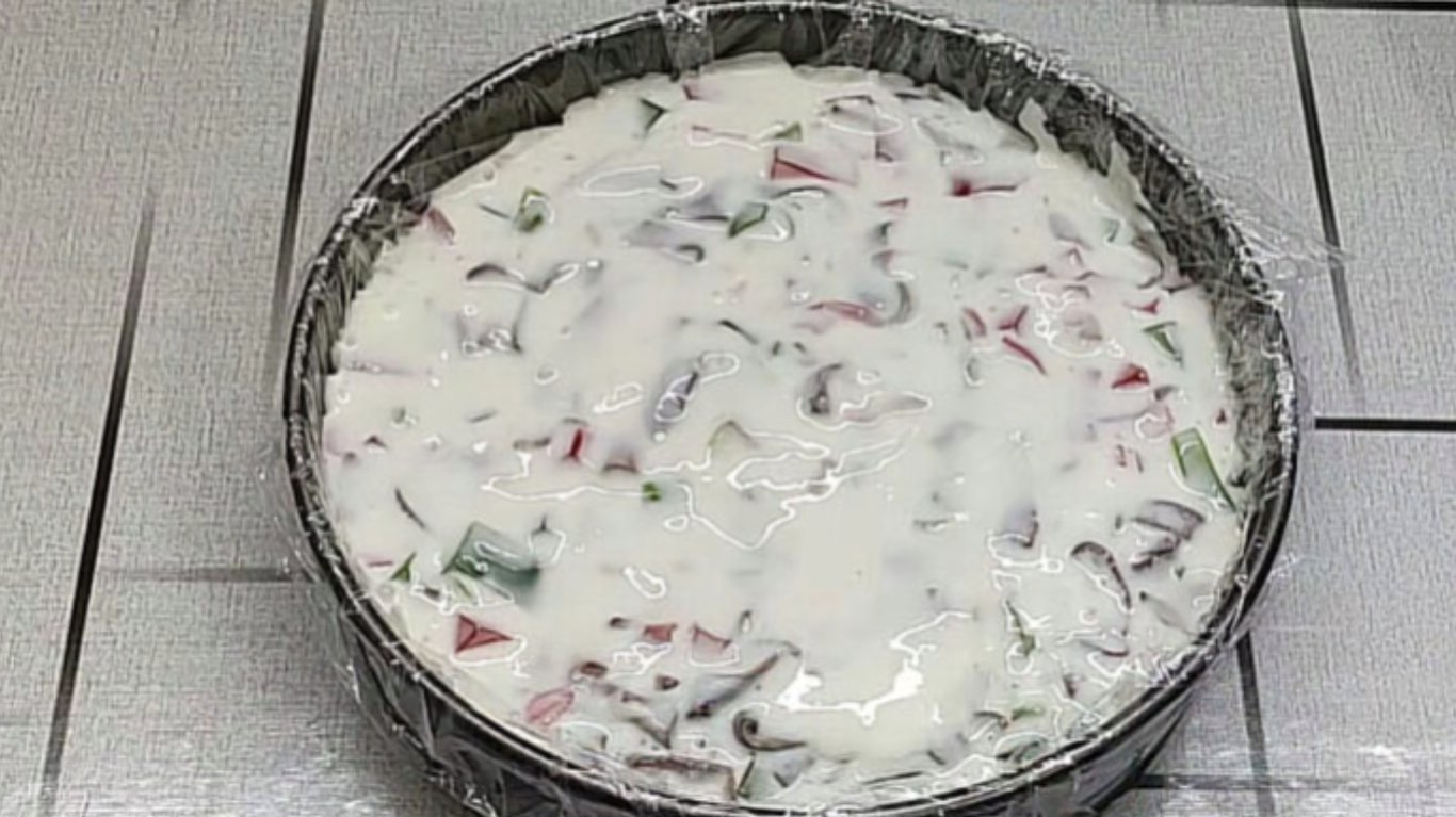 торт без випічки бите скло