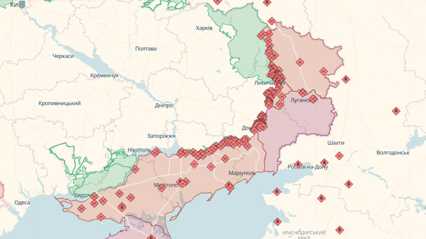 Онлайн-карти бойових дій в Україні на 5 липня: DeepState, Liveuamap, ISW