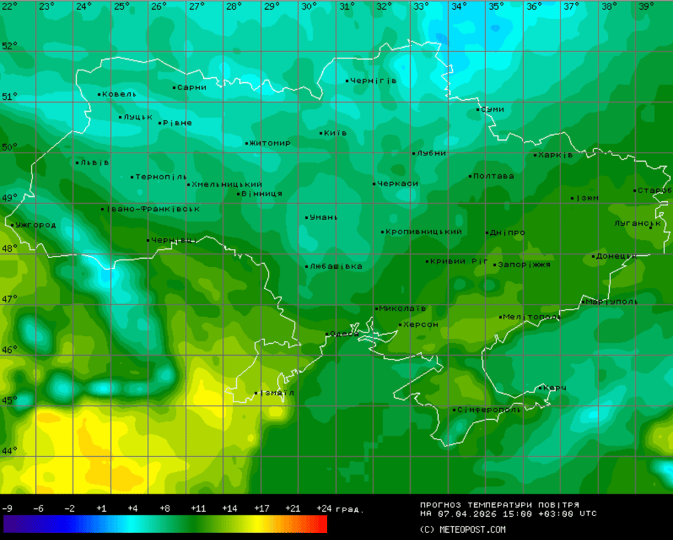 Погода в Україні 7 квітня