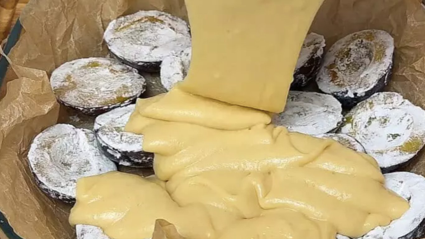 рецепт пирога зі сливами