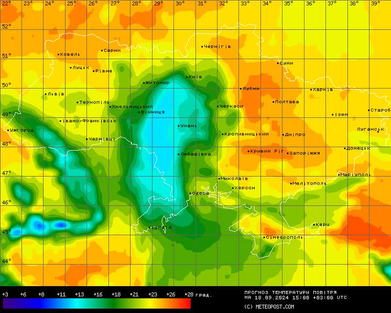 Дощі та грози, в деяких областях потужні пориви вітру — прогноз погоди на сьогодні - фото 3