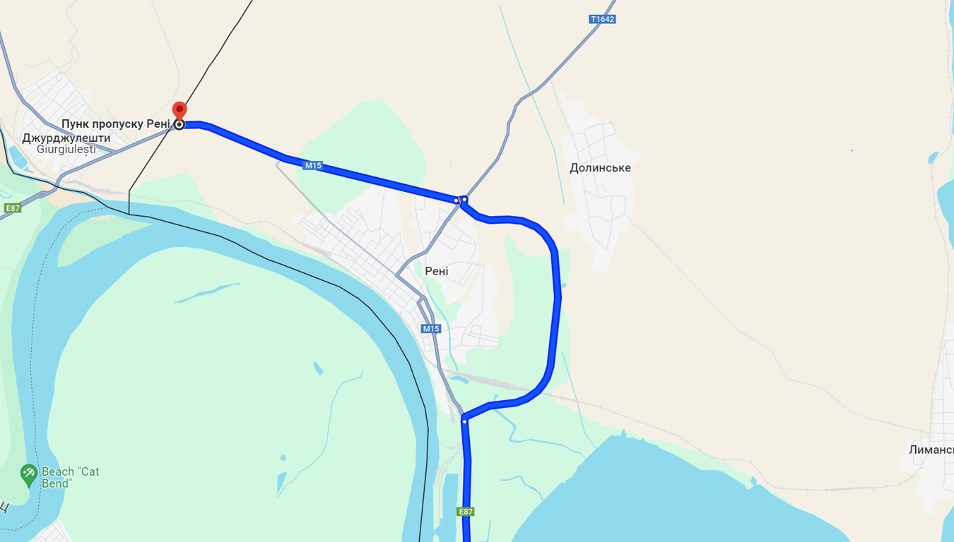 Затори у бік Рені