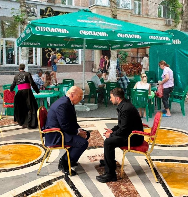 Меми про Трампа та Зеленського