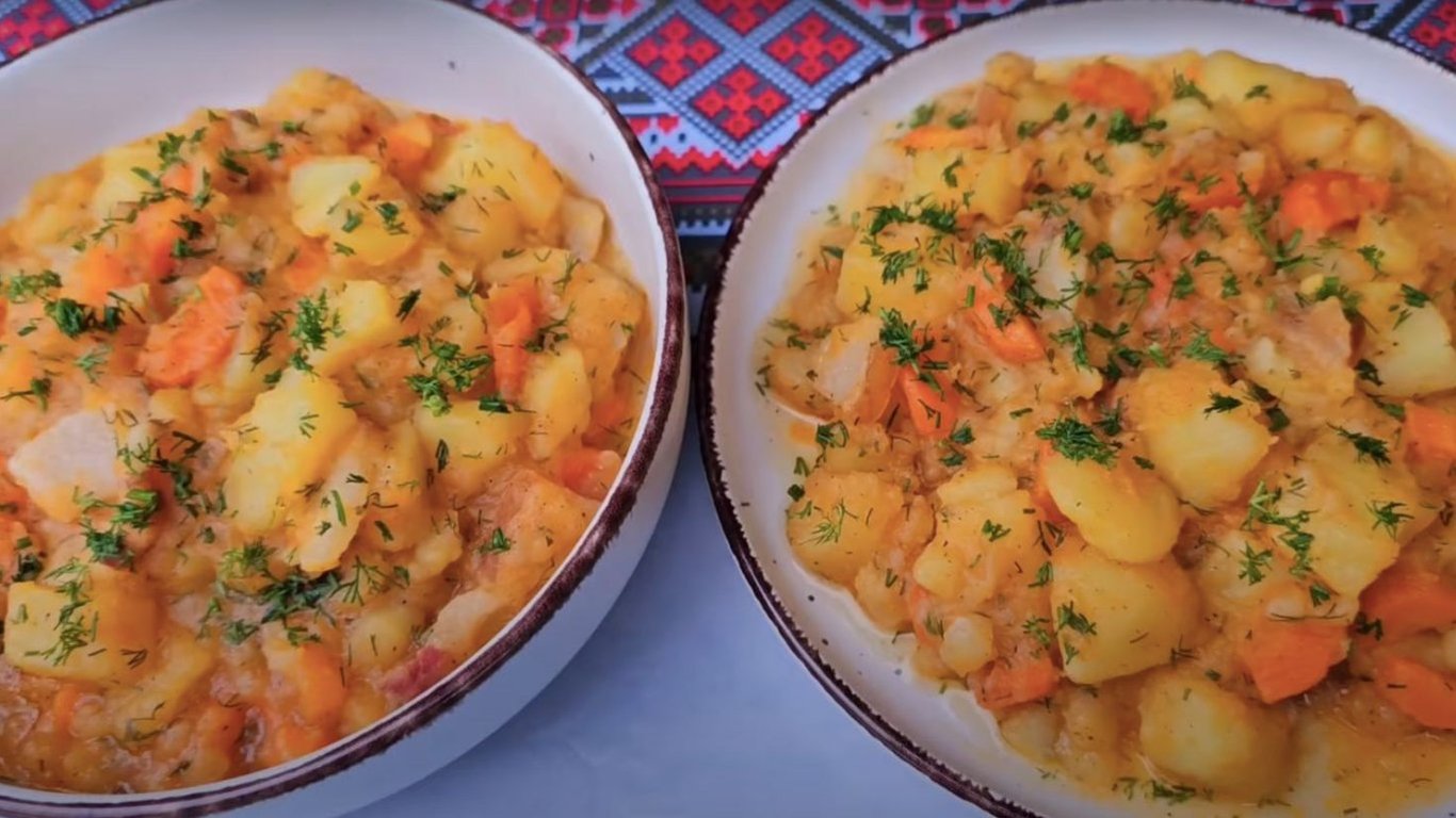 Простой способ приготовления ужина с картофелем и салом — видео рецепт