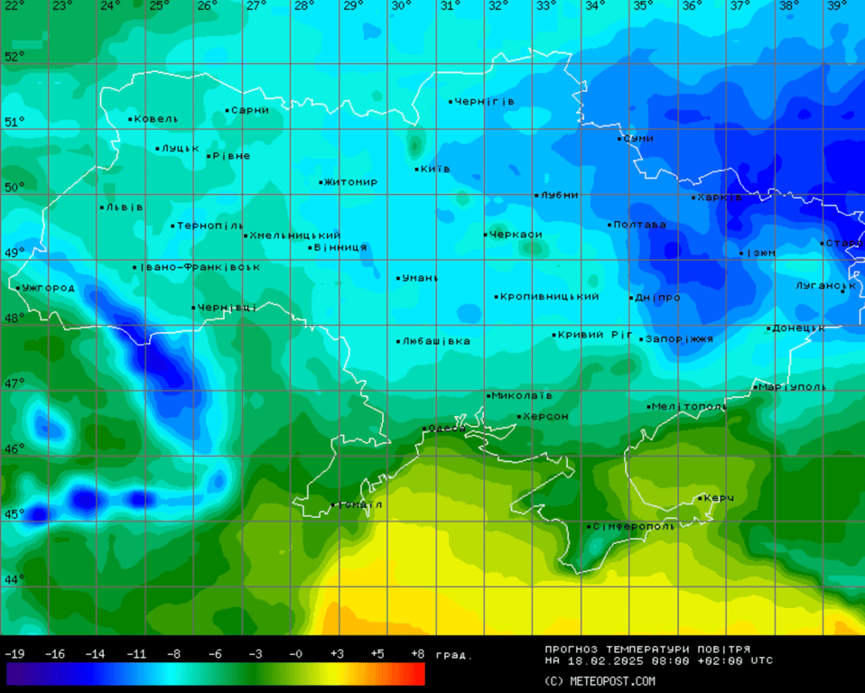 Погода в Україні 17 лютого